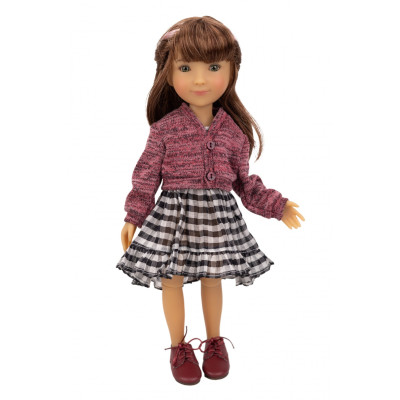 Gingham Girl pour Poupée Siblies - Ruby Red