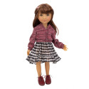 Gingham Girl pour Poupée Siblies - Ruby Red