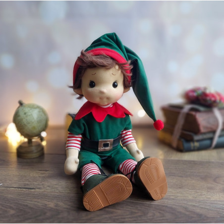 Elf Kevin Inspiration Waldorf doll 38 cm - Art and Doll