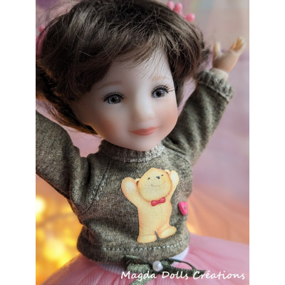Tenue Léa-Rose pour poupée Ten Ping