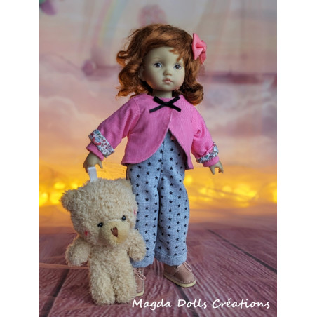 Tenue Amélie-Rose pour poupée Boneka - Magda Dolls Creations Tenue Amélie-Rose pour poupée Boneka - Magda Dolls Creations