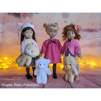 Tenue Amélie-Rose pour poupée Boneka