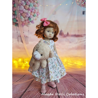 Tenue Adèle-Rose pour poupée Boneka