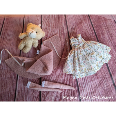 Tenue Adèle-Rose pour poupée Boneka