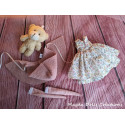 Tenue Adèle-Rose pour poupée Boneka
