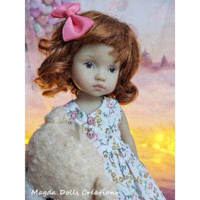 Tenue Adèle-Rose pour poupée Boneka