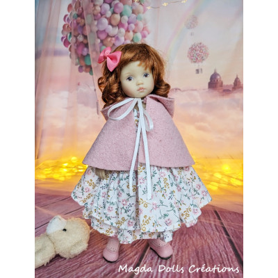 Tenue Adèle-Rose pour poupée Boneka