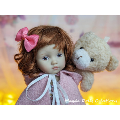 Tenue Adèle-Rose pour poupée Boneka