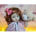 Tenue Adèle-Rose pour poupée Boneka