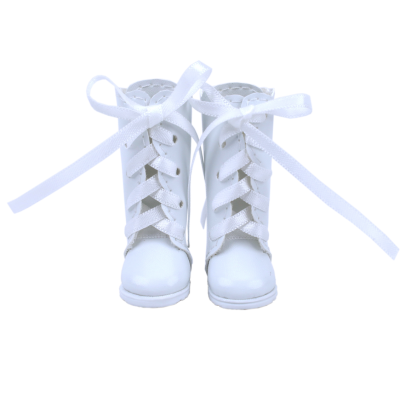 Bottines blanches à lacets pour Mori Lolli