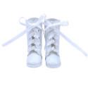 White lace-up ankle boots for Mori Lolli
