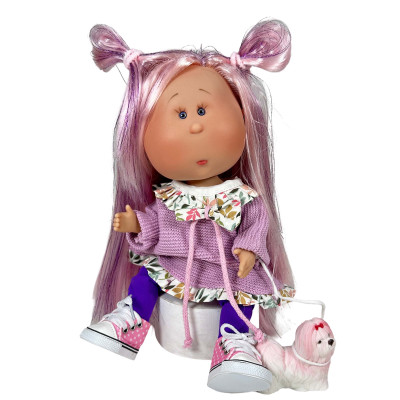 Mia articulée Rose et son chien - Edition 2025 - Nines d'Onil