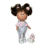 Poupée Little Mia Brunette et son chien - Edition 2025 - Nines d'Onil
