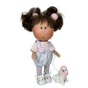 Poupée Little Mia Brunette et son chien - Edition 2025 - Nines d'Onil