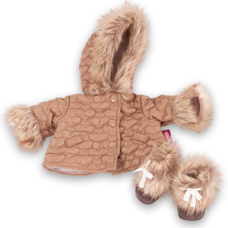 Brown Winter Set for Little Kidz Doll 36 cm