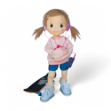 Milly Organic Cotton Articulated Doll 40 cm - Art and Doll