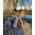 Small Articulated Doll Talisman Oak Fairy Organic Cotton - Art and Doll
