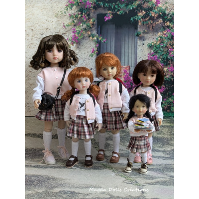 Hummingbird School Group Outfit for Ten Ping Doll