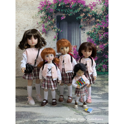 Hummingbird School Group Outfit for Ten Ping Doll