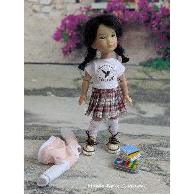 Hummingbird School Group Outfit for Ten Ping Doll