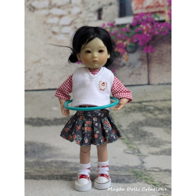 Tenue L'école du petit Chaperon rouge pour poupée Ten Ping