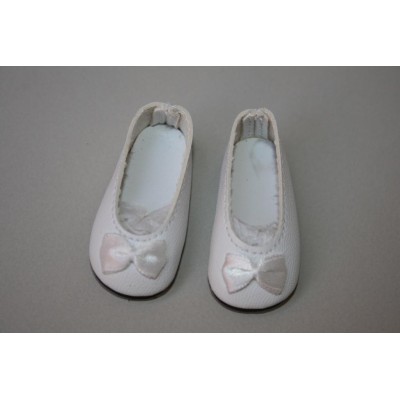 Chaussures ballerines blanches pour Little Darling