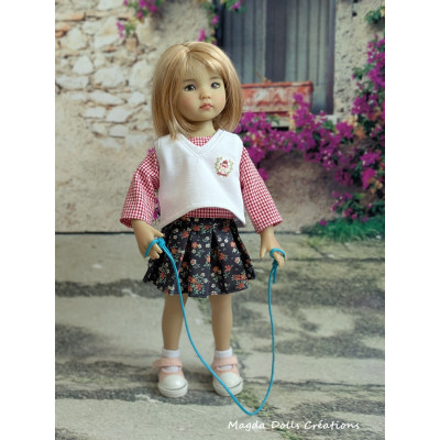 Tenue L'école du petit Chaperon rouge pour poupée Little Darling