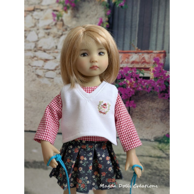 Tenue L'école du petit Chaperon rouge pour poupée Little Darling