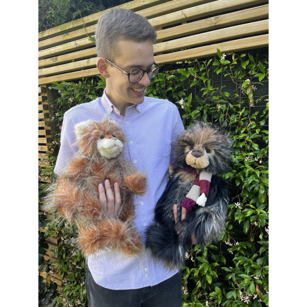 Bonfire Toffee Bear and Panda Treacle Toffee Duo - Charlie Bears