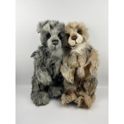 Duo Pandas Heartwood et Charnwood - Charlie Bears Peluche