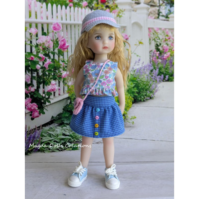 Tenue Jour 14 pour poupée Li'l Dreamer - Magda Dolls Creations