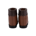 Boots bruns bicolores à noeud pour Mori Lolli