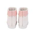 Boots roses bicolores à noeud pour Mori Lolli