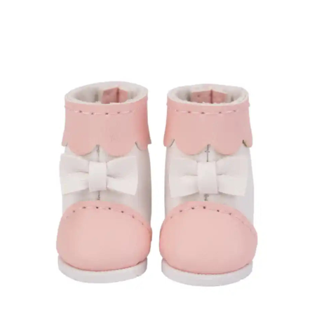 Boots roses bicolores à noeud pour Mori Lolli Boots roses bicolores à noeud pour Mori Lolli
