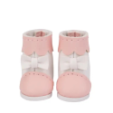 Boots roses bicolores à noeud pour Mori Lolli