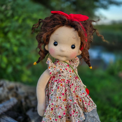 Cherry-Belle Inspiration Waldorf doll 38 cm - Art and Doll