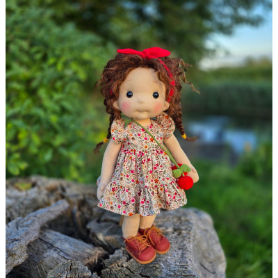 Cherry-Belle Inspiration Waldorf doll 38 cm - Art and Doll