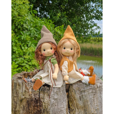 Amaë Inspiration Waldorf doll 38 cm - Art and Doll