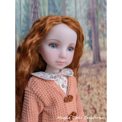 Mademoiselle Citrouille Outfit for Fashion Friends Doll - Magda Dolls Creations