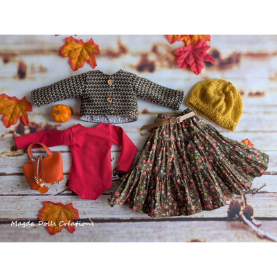 Mademoiselle Mordorure Outfit for Fashion Friends Doll - Magda Dolls Creations