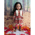 Tenue Mademoiselle Pommedepin pour poupée Fashion Friends - Magda Dolls Creations