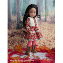Tenue Mademoiselle Pomme de pin pour poupée Fashion Friends - Magda Dolls Creations