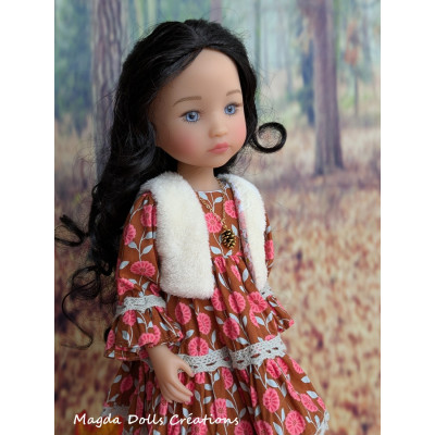 Tenue Mademoiselle Pomme de pin pour poupée Fashion Friends - Magda Dolls Creations