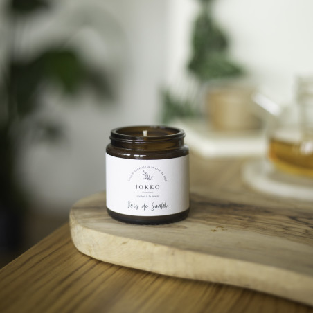 Natural Sandalwood Scented Candle - Iokko