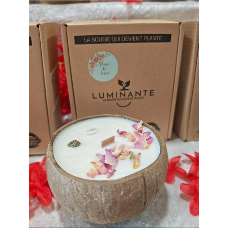 Handcrafted Tiare Flower Scented Candle - Luminous