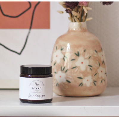 Bougie parfumée naturelle Fleur d'oranger - Iokko