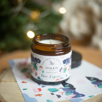 Bougie parfumée naturelle Pain d'épices - Iokko