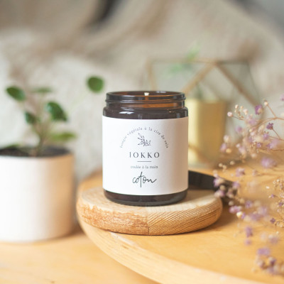 Bougie parfumée naturelle Coton - Iokko