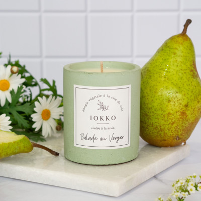 Bougie parfumée naturelle Balade au verger - Iokko