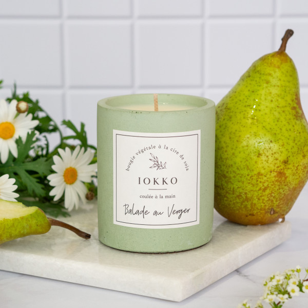 Natural scented candle - Orchard Walk - Iokko